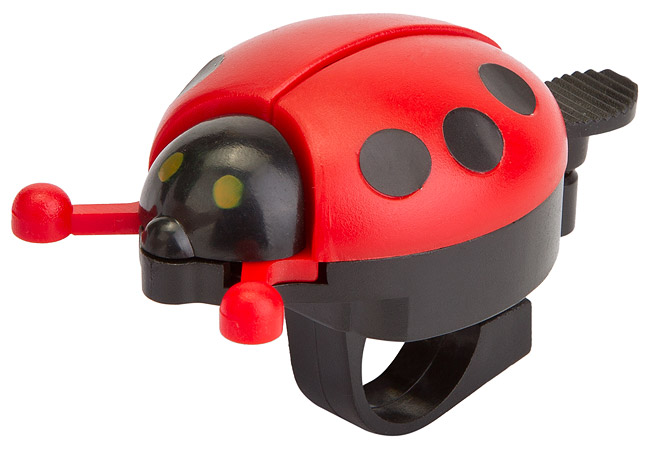 Звонок 10A-12 &quot;Божья коровка&quot; алюминий/пластик, красно-чёрный 210092