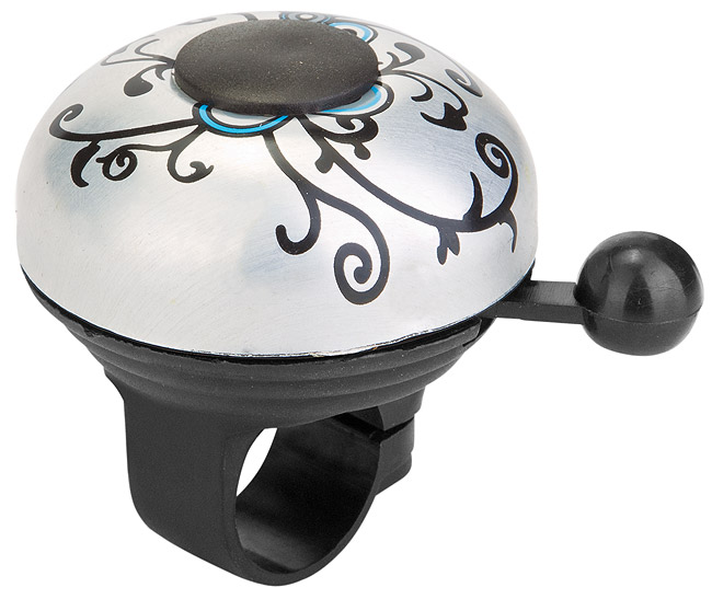 Звонок 43C-09 алюминий/пластик, чёрно-серебристый. 210134