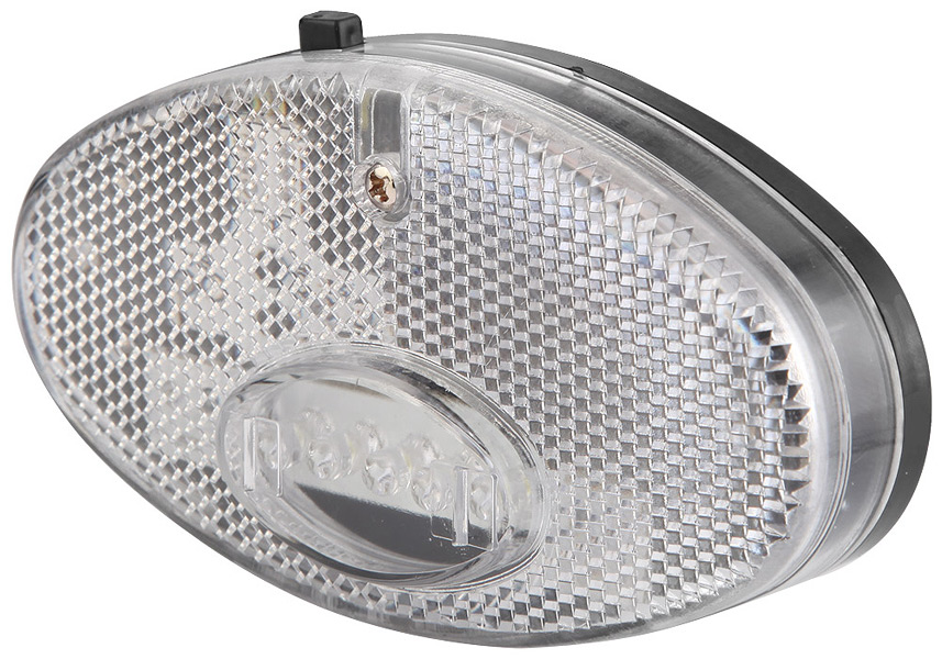 Фонарь передний JY-285F на корзину 5 светодиодов 2 режима бело-чёрн. 560050