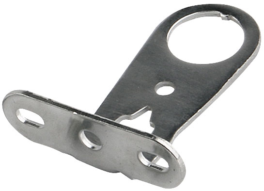 Кронштейн для велокорзины 28,6 мм, стальной серебристый