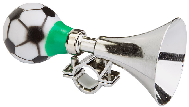 Клаксон 71GL-01 &quot;Футбольный мяч&quot; пластик/ПВХ серебристый. 210172