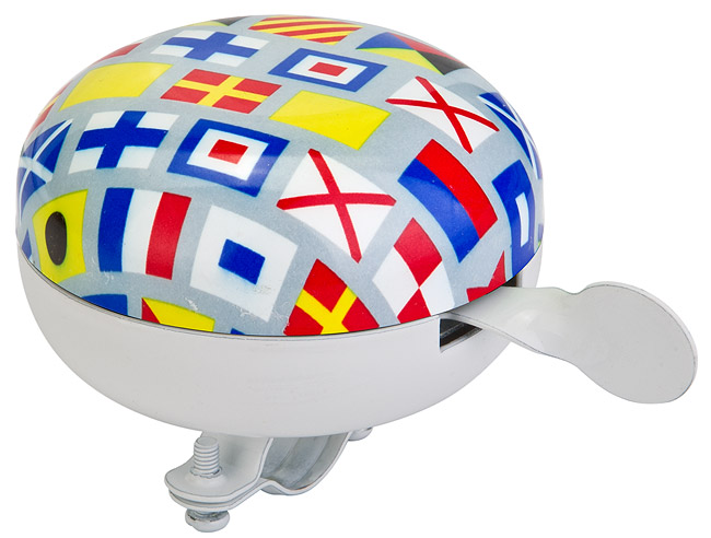 Звонок 57R-04 &quot;Флаги&quot; диам.80 мм алюминий/сталь 210154