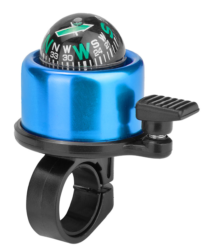 Звонок 14A-09 &quot;Компас&quot; алюминий/пластик, чёрно-синий 210104
