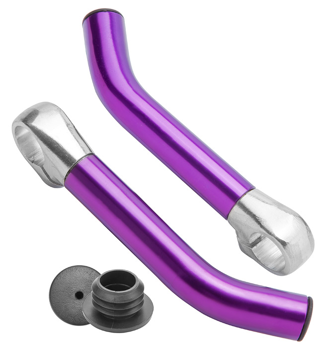 Рога на руль BLF-C2 алюминиевые пурпурные 440025