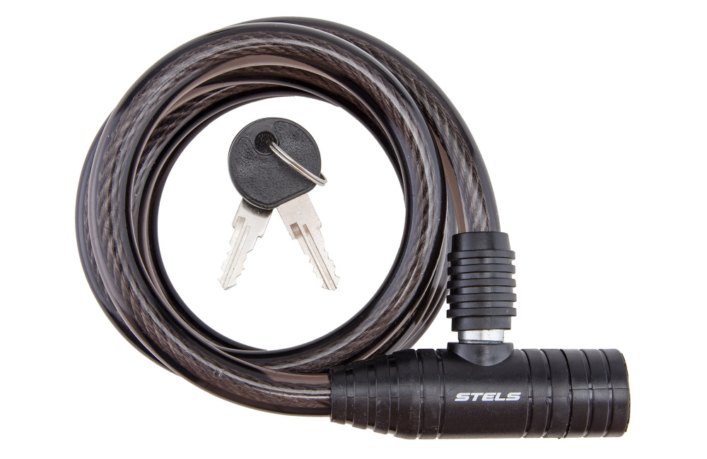 Трос-замок 87301 дл. 1500 мм, диам. 12 мм, чёрный. 540012