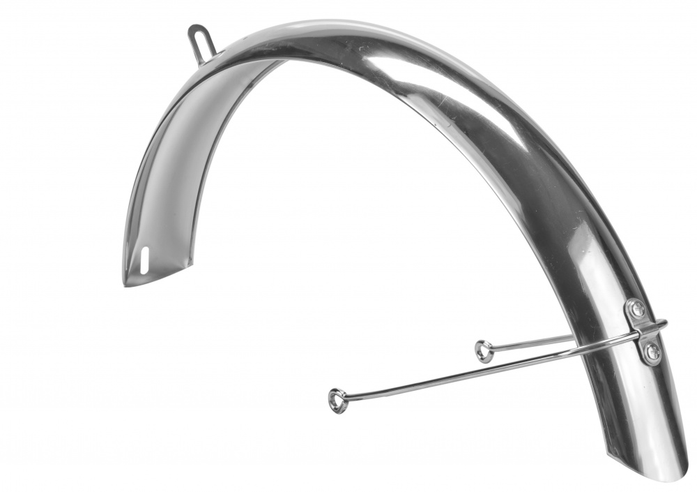 Крыло 24&quot; заднее стальное, хромированное