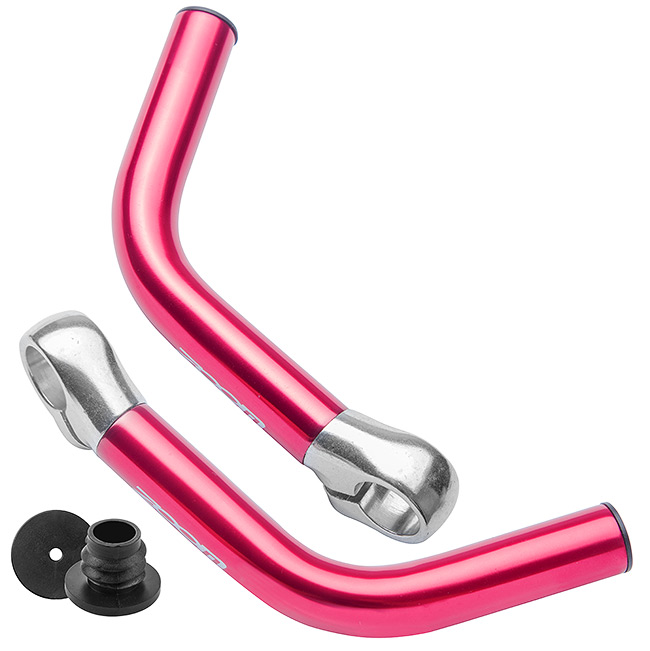 Рога на руль MT-C04A алюминиевые красные 440016