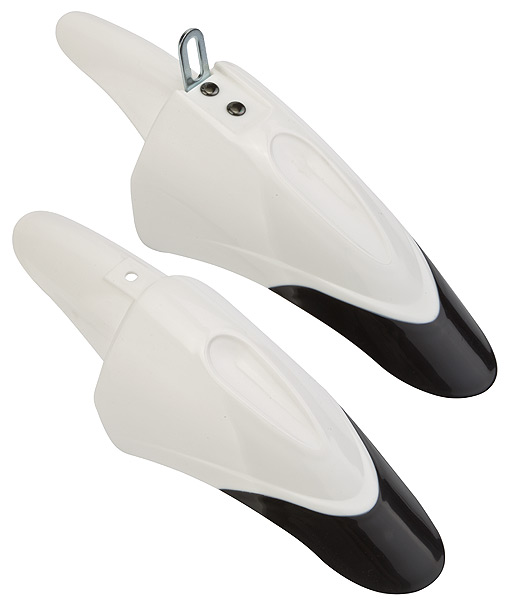 Крылья 12&quot;-14&quot; FD-36F/R крепл. на кронштейнах, пластиковые чёрно-белые, комплект