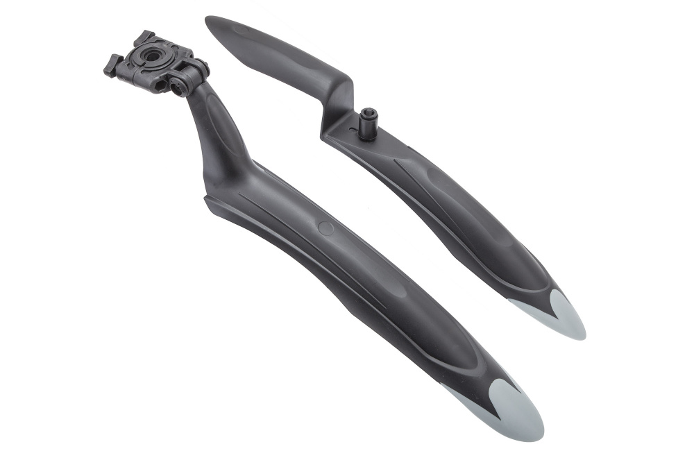 Комплект крыльев 24&quot;-26&quot; XGNB-039А, пластик, чёрно-серые 610240
