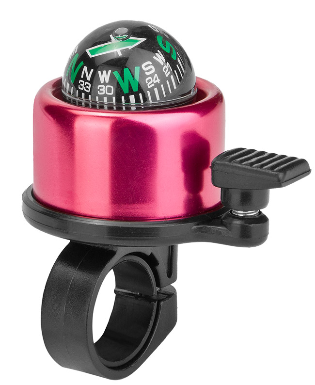 Звонок 14A-10 &quot;Компас&quot; алюминий/пластик, чёрно-пурпурный 210105