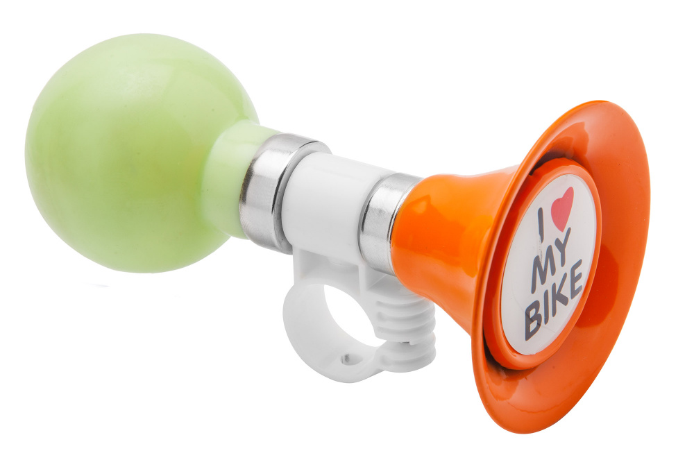 Клаксон 90P-04 сталь/ПВХ оранжево-зелёный 210238