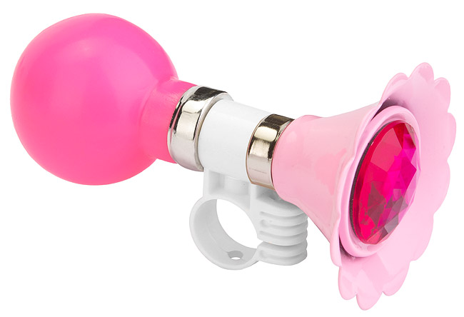 Клаксон 82P-03 сталь/ПВХ бело-розовый 210173