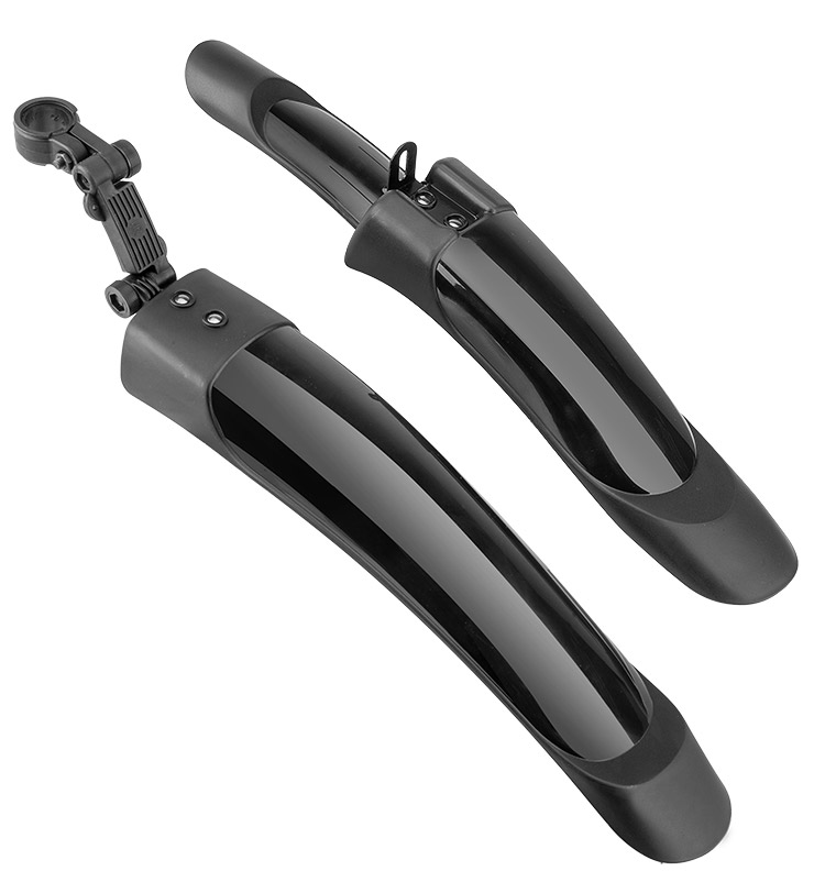 Комплект крыльев 24&quot;-26&quot; XGNB-007-1A, полуфэтбайк, пластик, чёрные 610203