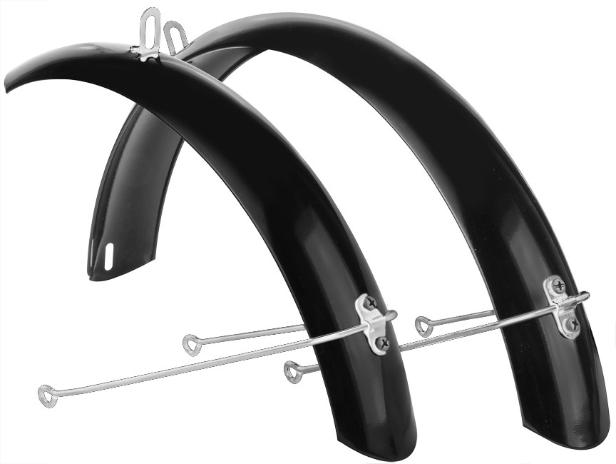 Крылья 16&quot; Flyte полноразмерные стальные чёрные, комплект