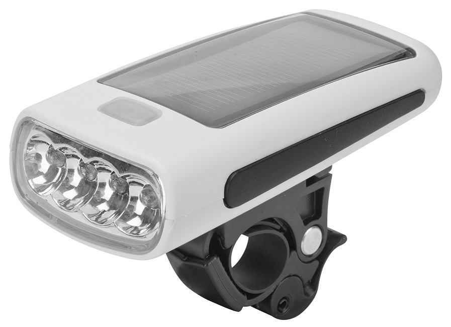 Фонарь передний JY-377 4 светодиода с солн. подзарядкой 560096