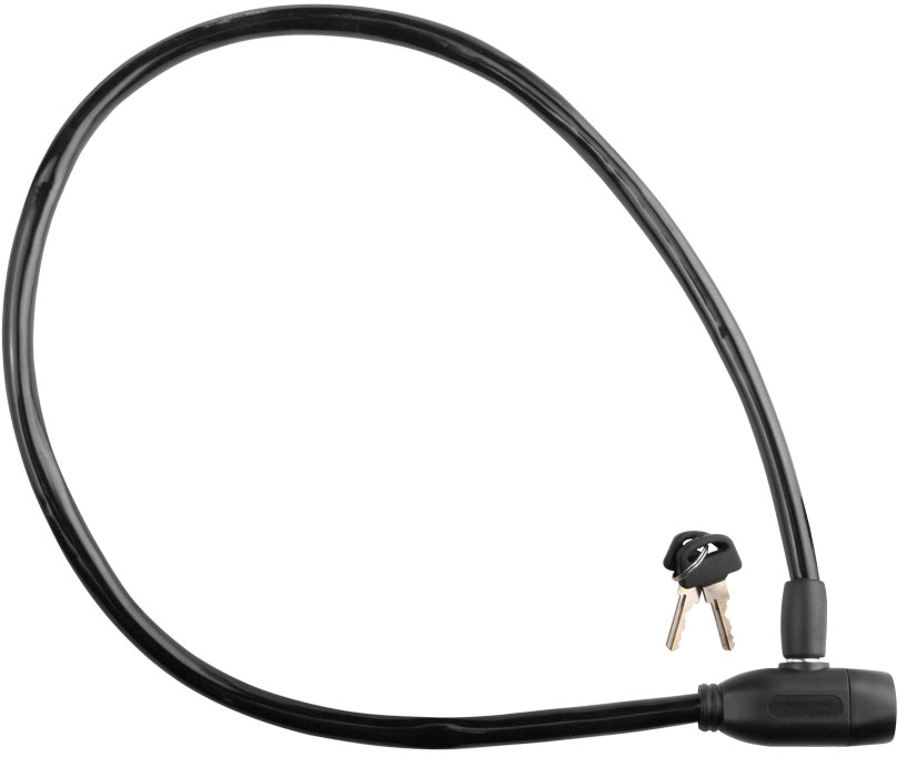 Трос-замок 86104, 10х650 мм, чёрный