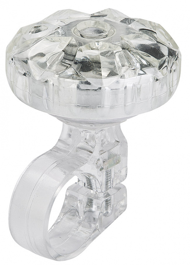 Звонок 26S-06 алюминий/пластик, прозрачно-серебристый 210127