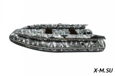 Лодка ПВХ SIBRIVER ХАТАНГА PRO-390 НДНД (ФАЛЬШБОРТ) (КМФ серый)