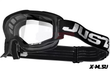 Очки для мотокросса JUST1 VITRO черные, зеркальные