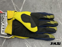 Перчатки взрослые FOX XD2-1 цв. Сине-желтый  р. XXL