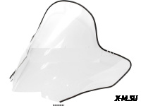 Стекло ветровое,высокое для снегохода Yamaha Phazer GT (высота 54см, толщина 2мм, МПК)
