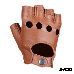 Перчатки (обрезки) мужские INFLAME CHOPER, кожа, цвет коричневый