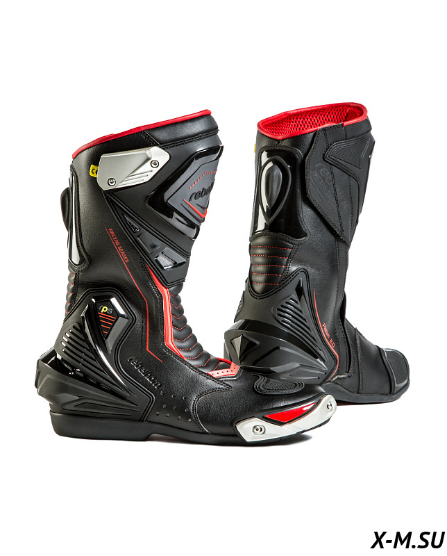 Мотоботы REBELHORN PISTON II  CE black/fluo red Мотоботы REBELHORN PISTON II  CE black/fluo red