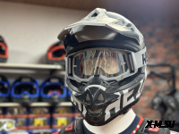 Шлем кроссовый HETOSHI OF836 EXOSS CROSS PRO MX289 цв.Серый с черными вставками Матовый р.XL