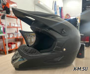 Шлем кроссовый HETOSHI XD1-12 цв. Черный матовый  р. XL