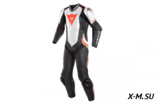 Комбинезон кож. LAGUNA SECA 4 2PCS PERF.  BLACK-MATT/WHITE/FLUO-RED