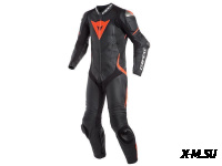 Комбинезон кож. LAGUNA SECA 4 1PC PERF. BLACK/BLACK/FLUO-RED