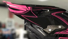 Козырек для шлема JUST1 J32 Youth Swat Hi-Vis розовый/черный