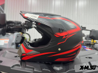 Шлем кроссовый HETOSHI AD3-5  цв. Черно-оранжевый  р. M