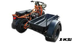 Мотоцикл СКАУТ-2-8Е с боковым прицепом без корыта (КОМПЛЕКТ)