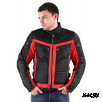 Куртка мужская INFLAME K10520 текстиль, цвет черно-красный