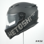 Шлем интеграл HETOSHI FF938 MATTE BLACK double visor Цв.Черно-серый р.XL