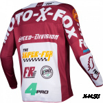 Мотоджерси Fox 180 Czar Jersey Cardinal