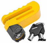 Замок 83217 на дисковый тормоз противоугонный жёлтый 540062