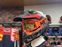 Шлем кроссовый HETOSHI OF836 EXOSS CROSS PRO MX289 цв.Черно-красно-желтый Матовый р.L