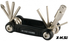 Набор ключей складной YC-286-B Bike Hand (8 ключей)