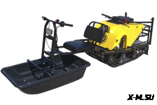 Модуль толкач с подшитыми санями Рыбак