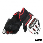 Перчатки CARBON D1 SHORT LADY BLACK/WHITE/LAVA-RED