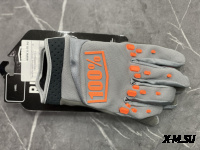 Перчатки взрослые 100% XD2-11 цв. Серо-оранжевый р. М