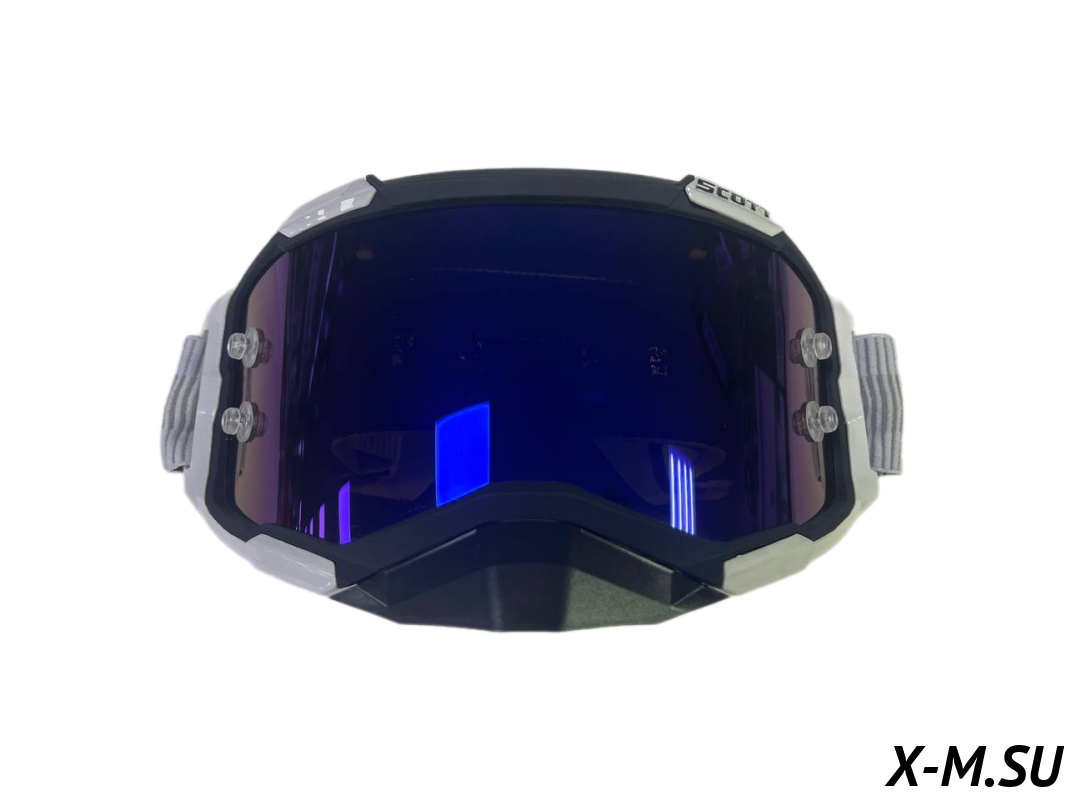 Очки мотокросс SCOTT XD3-75 коробка цв. оправы Черно-белый цв. стекла Синий матовый  Очки мотокросс SCOTT XD3-75 коробка цв. оправы Черно-белый цв. стекла Синий матовый