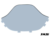 Стекло ветровое для снегохода (высота 67см, толщина 2мм, МПК)