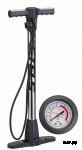 Насос ZF-004-1 ручной стационарный, с манометром, алюминиевый серебристый