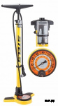 Насос P32B-07 ручной стационарный с манометром, стальной, желтый 320055