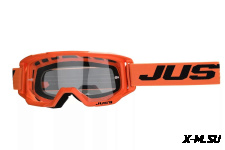 Очки для мотокросса JUST1 VITRO оранжевые/черные, зеркальные