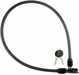 Трос-замок 84302 длина 800мм, диам. 10мм, чёрно-серебр.. KU07235 540003