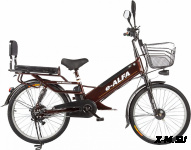 Велогибрид GREEN CITY e-ALFA GL черный